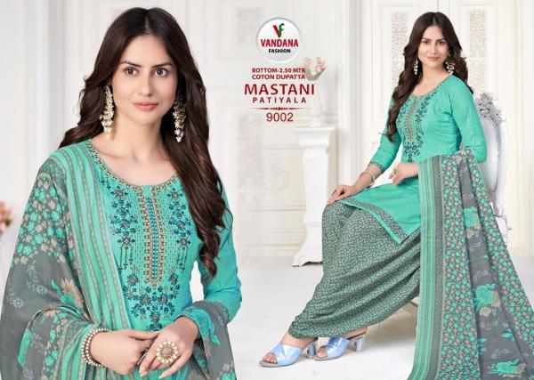 Vandana Mastani Patiyala Vol-9 Cotton Designer Patiyala Dress Material